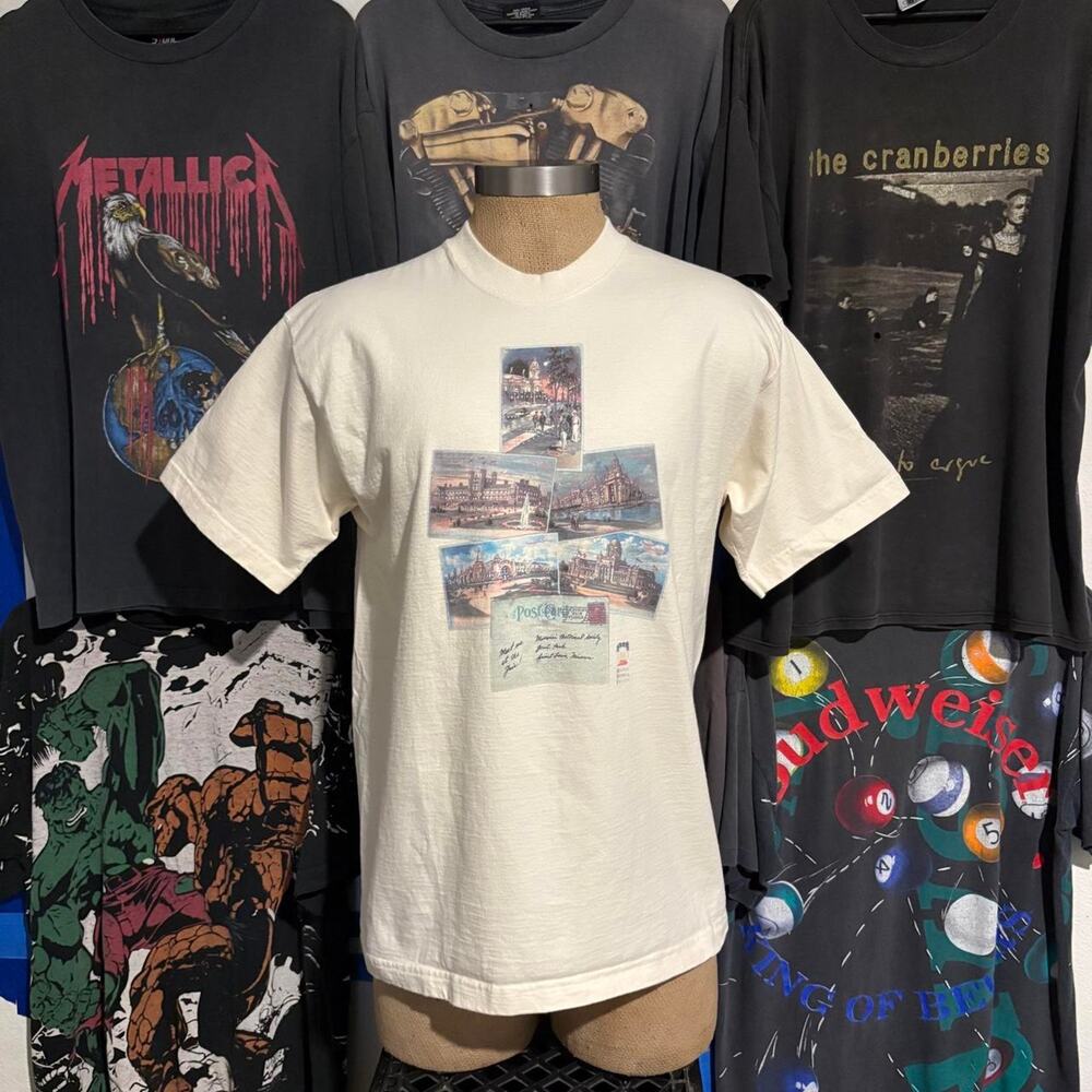 Vintage 1990s stamp t shirt